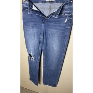 Whetherly Pierce High Rise Straight Leg Jeans Size 14 Medium Wash